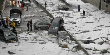 Eissturm legt Kolumbiens Hauptstadt lahm
