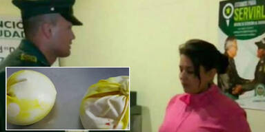 Frau schmuggelte Koks im Busen