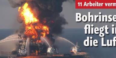 US-Bohrinsel im Meer versunken