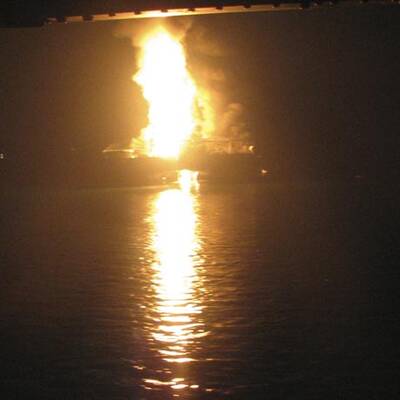 Bohrinsel explodiert