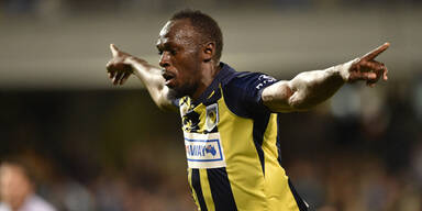 Usain Bolt erzielt sein erstes Tor