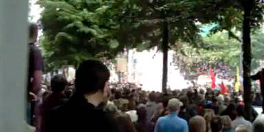 Sprengsatz explodiert bei Demo in Berlin