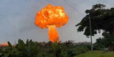 Riesiges Inferno: Pipeline explodiert