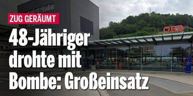 48-Jähriger drohte mit Bombe: Großeinsatz
