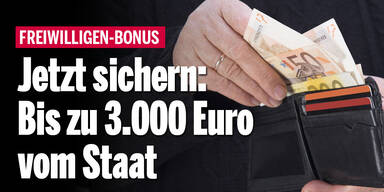 Jetzt sichern: Bis zu 3.000 Euro vom Staat