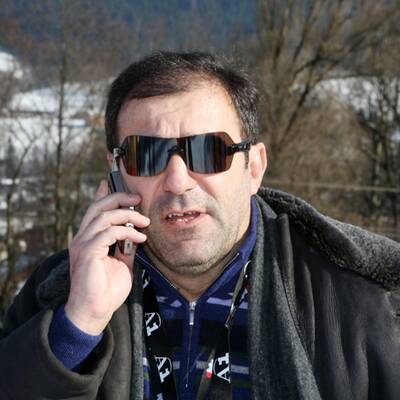 Stars bei der Abfahrt auf der Streif