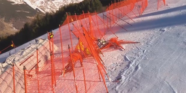 Horror-Sturz: Eispiste wirft Norweger ab