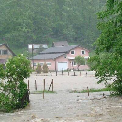 Enorme Regenmengen in Bosnien