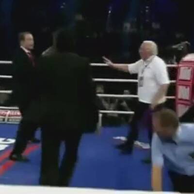 Boxer schickt Wiener Ringrichter auf die Bretter