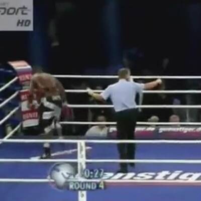 Boxer schickt Wiener Ringrichter auf die Bretter