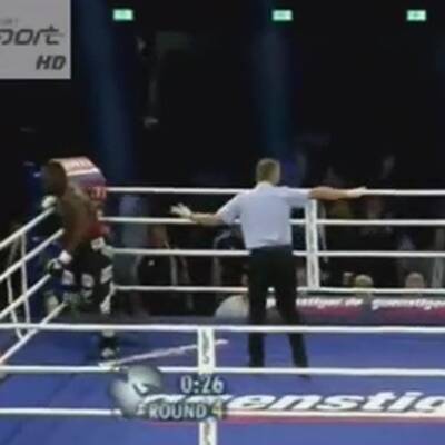 Boxer schickt Wiener Ringrichter auf die Bretter