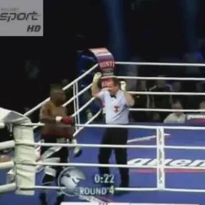 Boxer schickt Wiener Ringrichter auf die Bretter