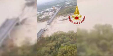 Br&uuml;cke in Italien eingest&uuml;rzt