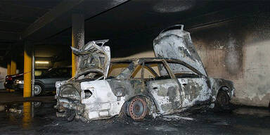 Mysteriöser Auto-Brand in Tiefgarage 