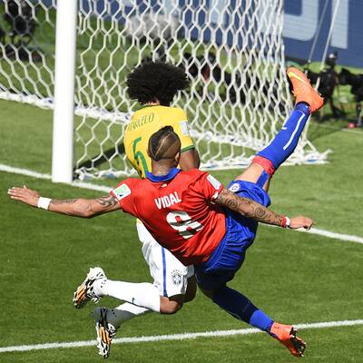 Bilder zu Brasilien gegen Chile