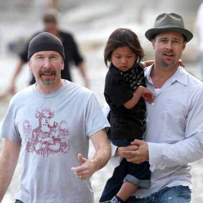 Ein Tag am Meer mit Brangelina & The Edge