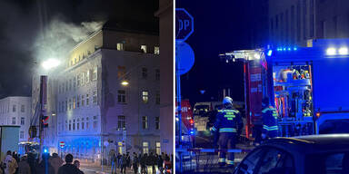Wohnhaus-Brand in Wien