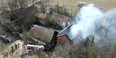 Wohnhaus brannte komplett nieder