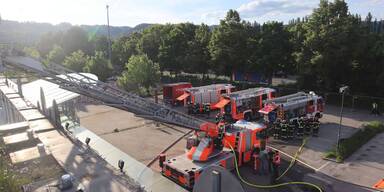 Brand im ehemaligen Einkaufszentrum.