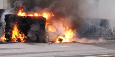 Autobrand in Frastanz