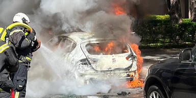 Auto in Wien in Brand