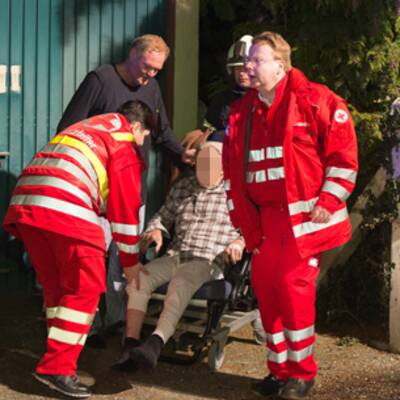 Hausbrand in OÖ: Sohn rettet Vater
