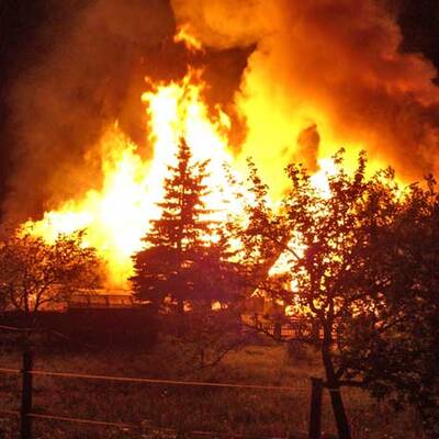 Großeinsatz der Feuerwehr