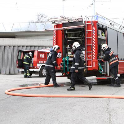 Feuerwehr-Einsatz in der U2