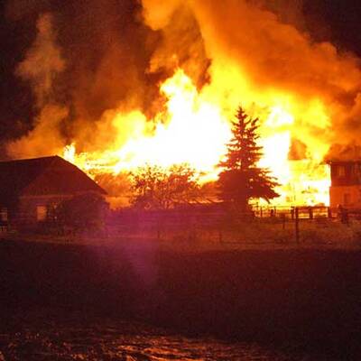 Großeinsatz der Feuerwehr