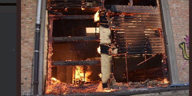 Rauchsäule über Wien: Großbrand in der Nordbahnhalle