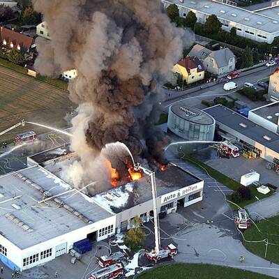 Großbrand bei Amstetten