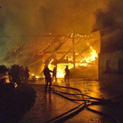 Großeinsatz der Feuerwehr