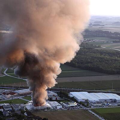 Großbrand bei Amstetten