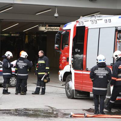 Feuerwehr-Einsatz in der U2