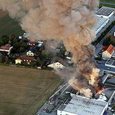Großbrand bei Amstetten
