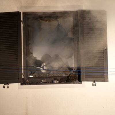 Hausbrand in OÖ: Sohn rettet Vater