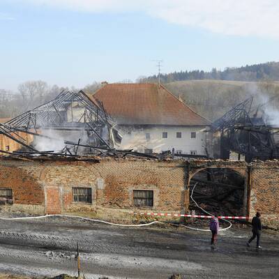Bauernhof abgebrannt - 5 Kinder gerettet