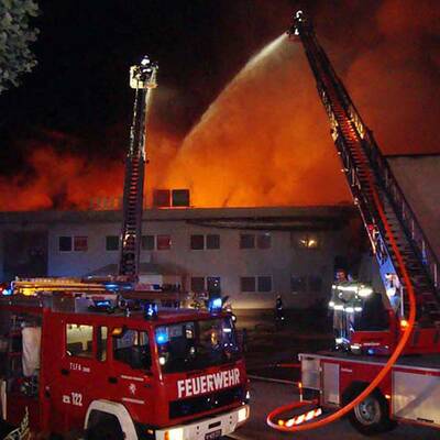 Feuerwehr im Großeinsatz