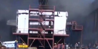 Russisches Atom U-Boot in Brand geraten