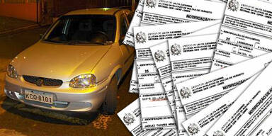 Brasilianer sammelte 1,3 Millionen Euro an Strafzetteln