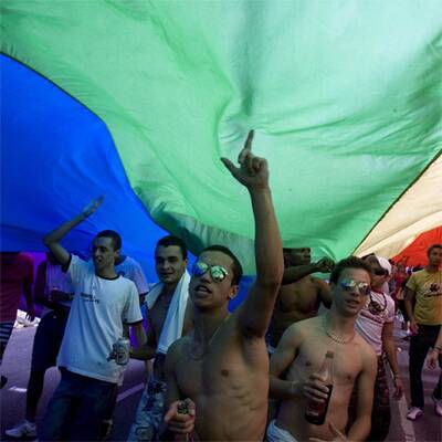 Mega-Schwulenparade in Sao Paolo