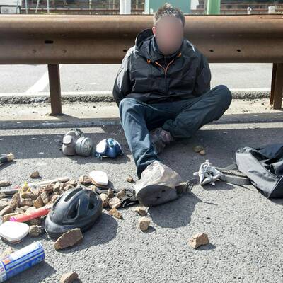 Demonstration am Brenner