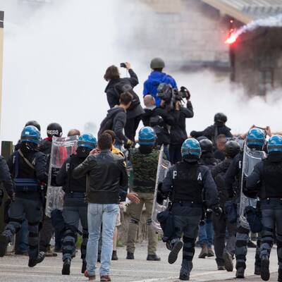 Demonstration am Brenner