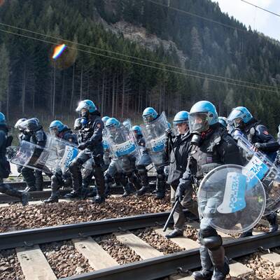Demonstration am Brenner