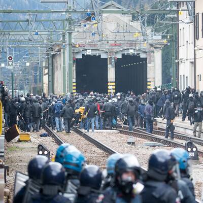 Demonstration am Brenner
