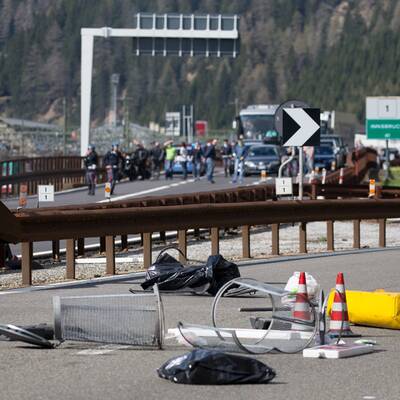 Demonstration am Brenner