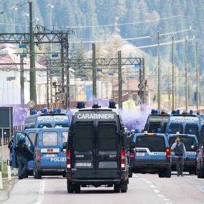 Demonstration am Brenner
