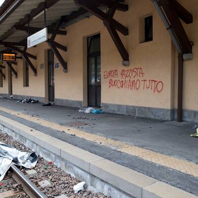 Demonstration am Brenner