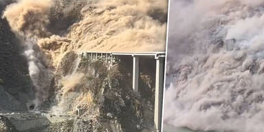 Heftig! Riesen-Brücke stürzt kurz nach Eröffnung ein