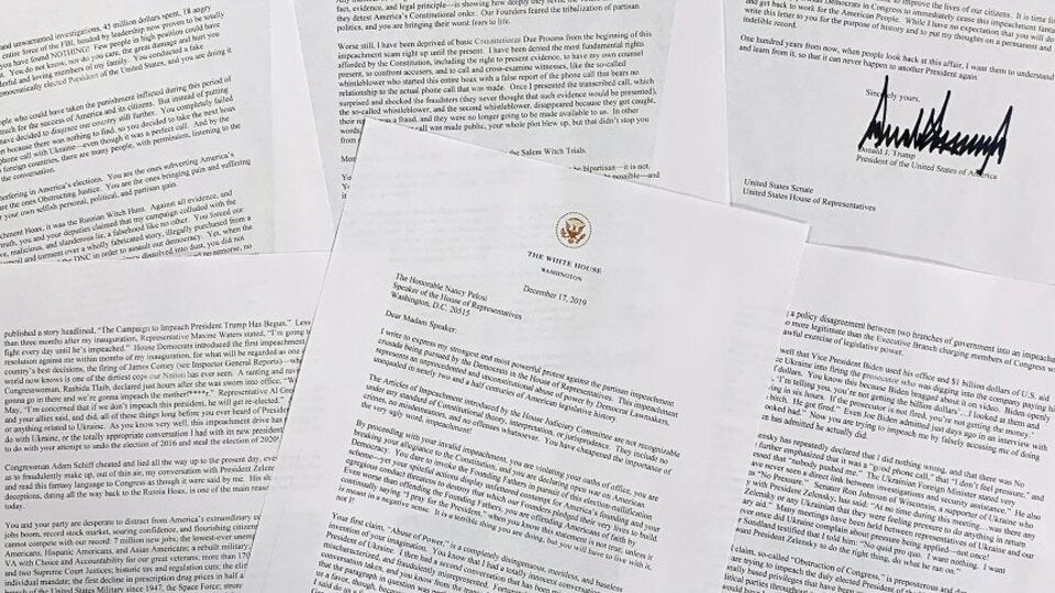 Wutbrief: Trump schießt gegen Pelosi